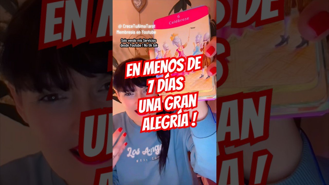 No momento, você está visualizando En menos de una semana !! Vas a Celebrarlo 💫✨⭐️ #tarot
