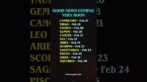 Leia mais sobre o artigo February Good News Coming Very Soon #zodiac #zodiacsigns #astrology #horoscope #tarot