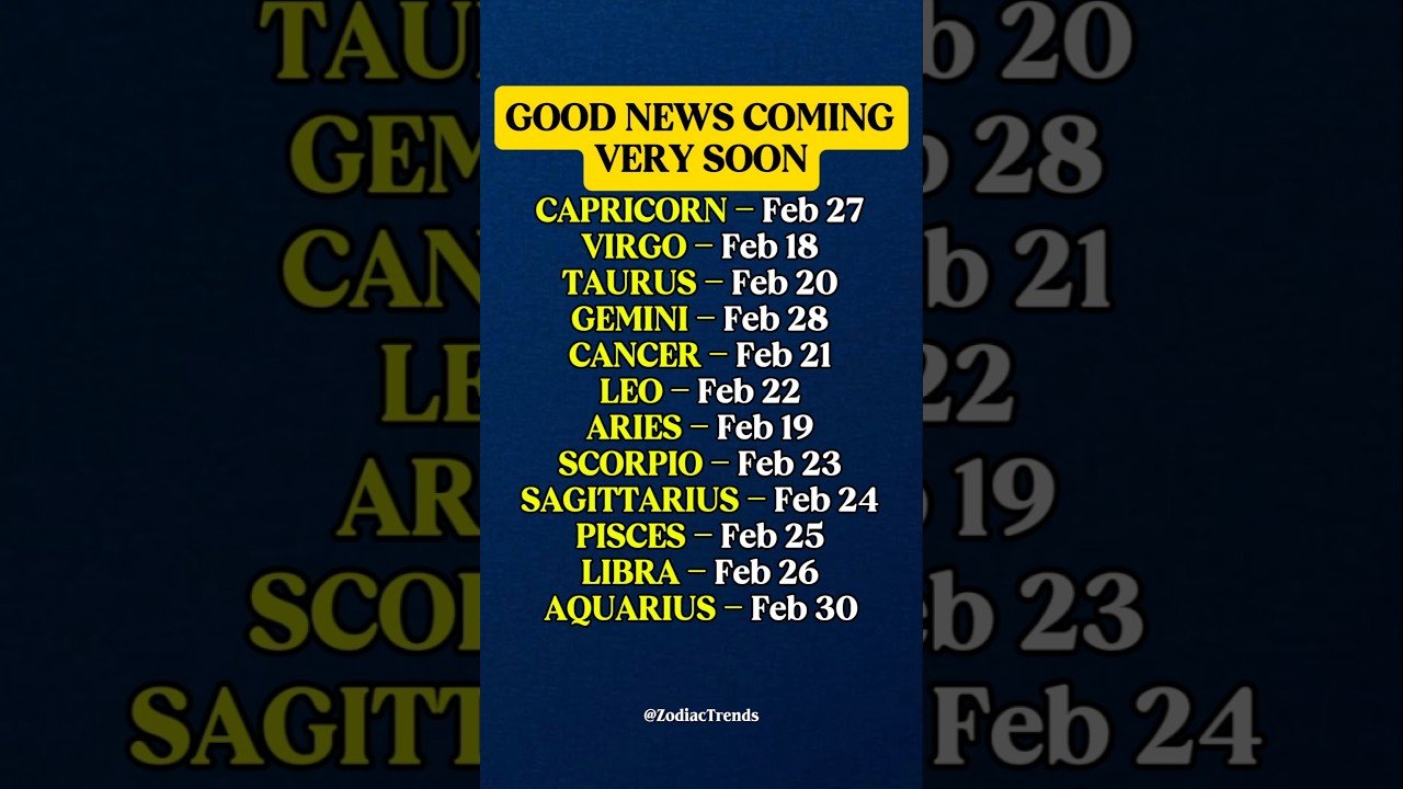 No momento, você está visualizando February Goods News Coming Very Soon #zodiac #zodiacsigns #astrology #horoscope #tarot