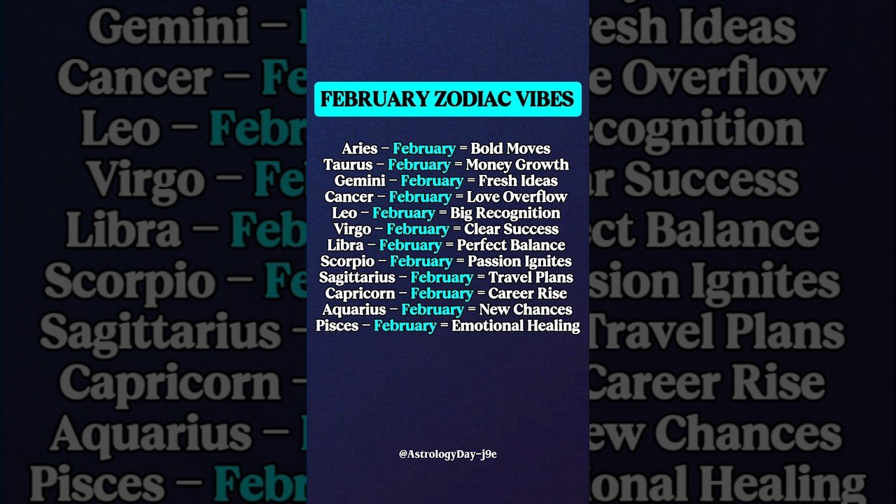 No momento, você está visualizando FEBRUARY ZODIAC SIGNS VIBES #zodiac #zodiacsigns #astrology #horoscope #tarot