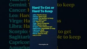 Leia mais sobre o artigo Hard To Gets vs Hard To Keep #zodiac #zodiacsigns #astrology #horoscope #tarot