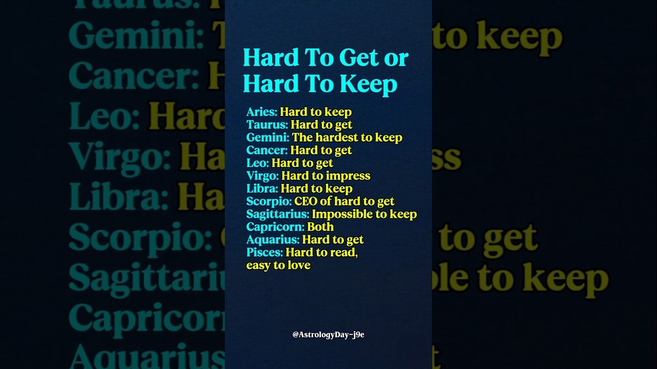 No momento, você está visualizando Hard To Gets vs Hard To Keep #zodiac #zodiacsigns #astrology #horoscope #tarot