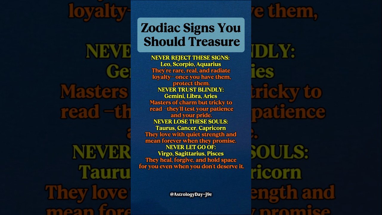 No momento, você está visualizando Never Reject, Trust or Lose These Zodiac Signs | Most Loyal And Rare Personalities #zodiac #tarot