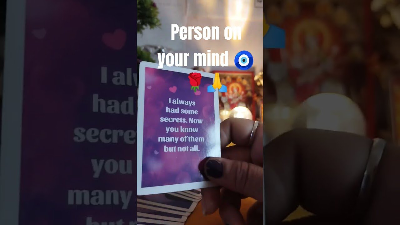 No momento, você está visualizando person on your mind 🧿🌹🙏 #tarot #888tarotcardreadingrashifal