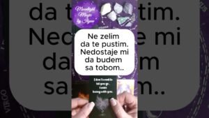 Leia mais sobre o artigo ✨PORUKA TVOJE OSOBE!✨ NE ZELIM DA TE PUSTIM..ZUDIM ZA TOBOM…💖💖