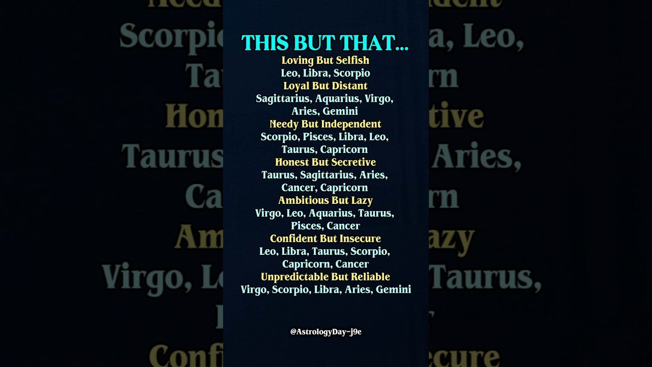 No momento, você está visualizando This But That: The Zodiac Paradox Trait #zodiac #zodiacsigns #astrology #horoscope #tarot