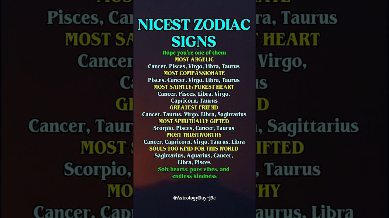 No momento, você está visualizando Where Kindness Lives in the Zodiac Signs #zodiac #zodiacsigns #astrology #horoscope #tarot