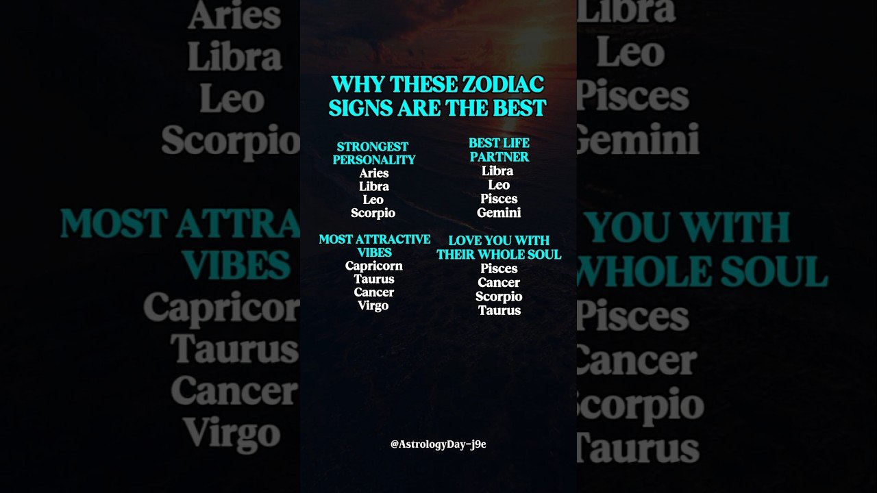 No momento, você está visualizando WHY THESE ZODIAC SIGN ARE BEST #zodiac #zodiacsigns ##astrology #horoscope #tarot