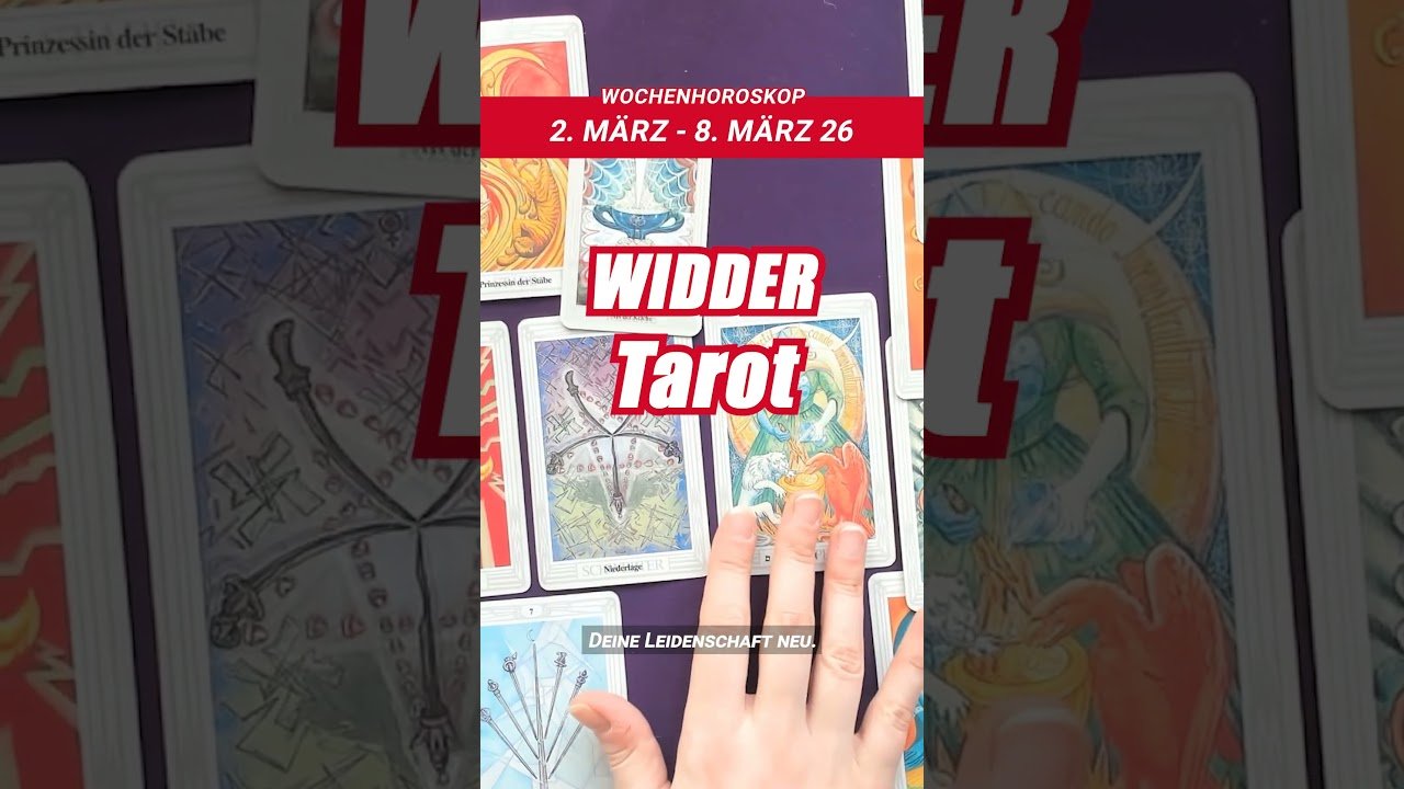 No momento, você está visualizando Widder ♈ Tarot Horoskop März 2026 (10. Woche) #tarot #orakel #astrologie #widder #tarotlegung