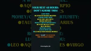 Leia mais sobre o artigo YOUR NEXT 48 HOUR: DON’T IGNORE #zodiac #zodiacsigns #astrology #horoscope #tarot