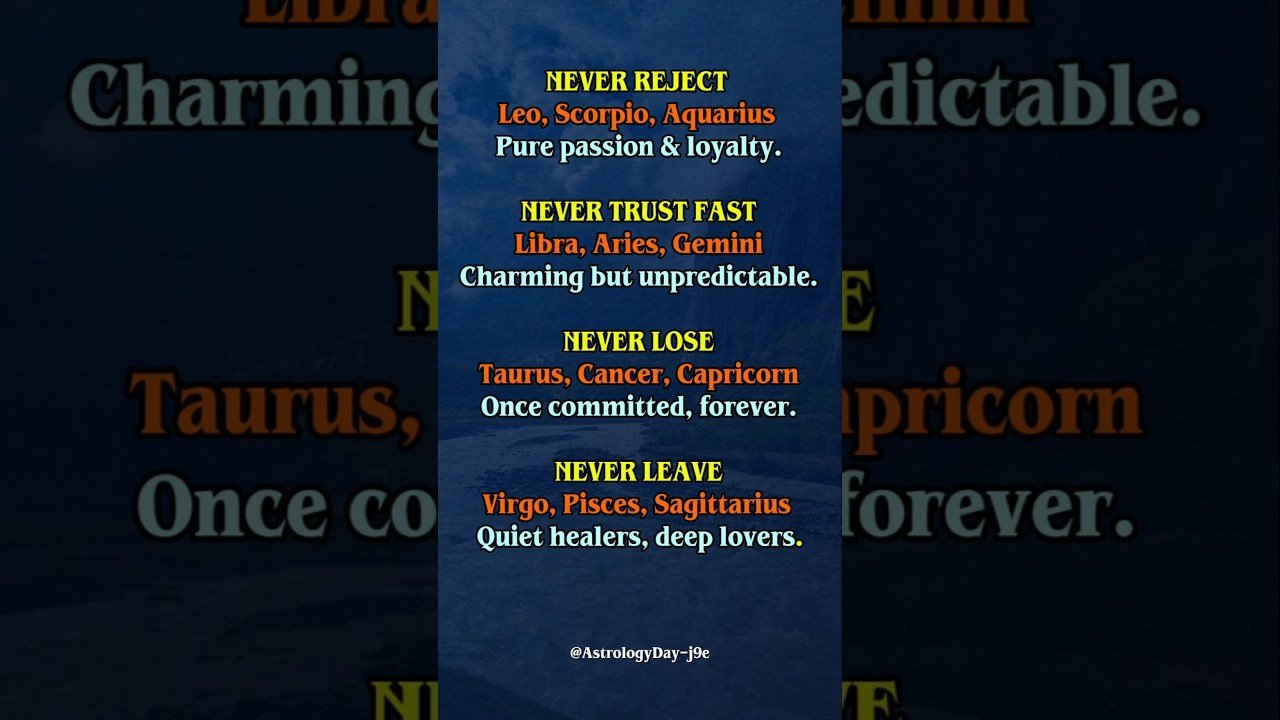 No momento, você está visualizando Zodiac Rule You Should Never Ignore #zodiac #zodiacsigns #astrology #horoscope #tarot