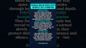 Leia mais sobre o artigo ZODIAC SIGN WHO LOVE QUIETLY BUT FOREVER #zodiac #zodiacsigns #astrology #horoscope #tarot