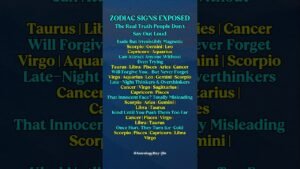 Leia mais sobre o artigo Zodiac Signs EXPOSED 😱 | The Unfiltered Truths About Every Zodiac Sign ##zodiac #astrology #tarot