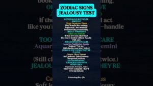 Leia mais sobre o artigo Zodiac Signs Jealousy Test | Zodiac Explained #zodiac #zodiacsigns #astrology #horoscope #tarot