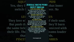 Leia mais sobre o artigo Zodiac Signs Who Don’t Break | Strongest Zodiac Sign Reveled #zodiac #zodiacsigns #astrology #tarot