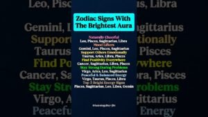 Leia mais sobre o artigo Zodiac Signs With The Brightest Aura | Zodiac Explain #zodiac #zodiacsigns #astrology #horoscope
