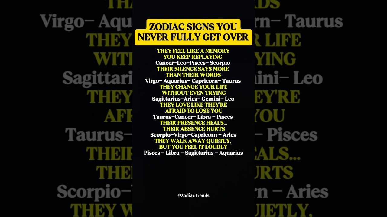 No momento, você está visualizando Zodiac Signs You Never Fully Get Over #zodiac #zodiacsigns #astrology #horoscope #tarot