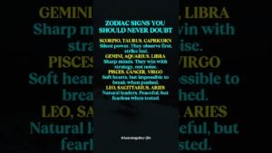 Leia mais sobre o artigo ZODIAC SIGNS YOU SHOULD NEVER DOUBT #zodiac #zodiacsigns #astrology #horoscope #tarot