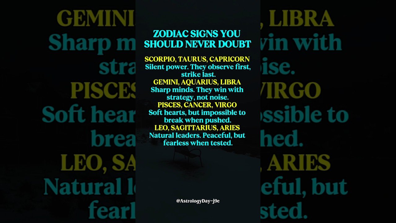 No momento, você está visualizando ZODIAC SIGNS YOU SHOULD NEVER DOUBT #zodiac #zodiacsigns #astrology #horoscope #tarot