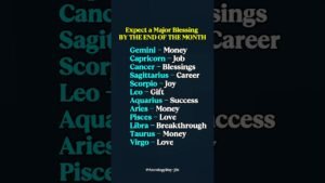 Leia mais sobre o artigo A Big Blessing May Be Coming Yours Way #zodiac #zodiacsigns #astrology #horoscope #tarot