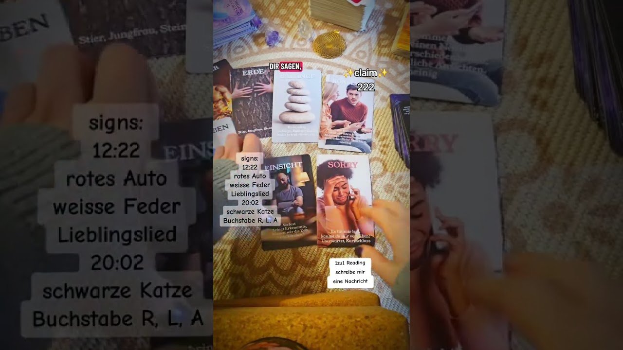 Leia mais sobre o artigo folge für mehr // persönliche Legung, #kartenlegen #kartenlegerin #wahrsagen #hellsehen #tarot