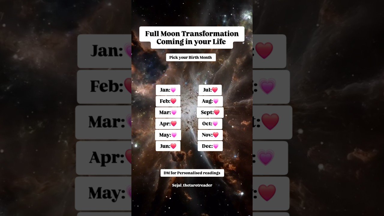 No momento, você está visualizando Full Moon Transformation coming in your life ✨️ 💛 #tarot #shorts #fullmoon