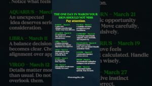 Leia mais sobre o artigo March Destiny Alert: The One Date Your Zodiacs Can’t Afford to Ignore ##zodiac #astrology #tarot