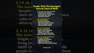 Leia mais sobre o artigo People with the strongest auraby dates of birth #zodiac #zodiacsigns #astrology #horoscope #tarot