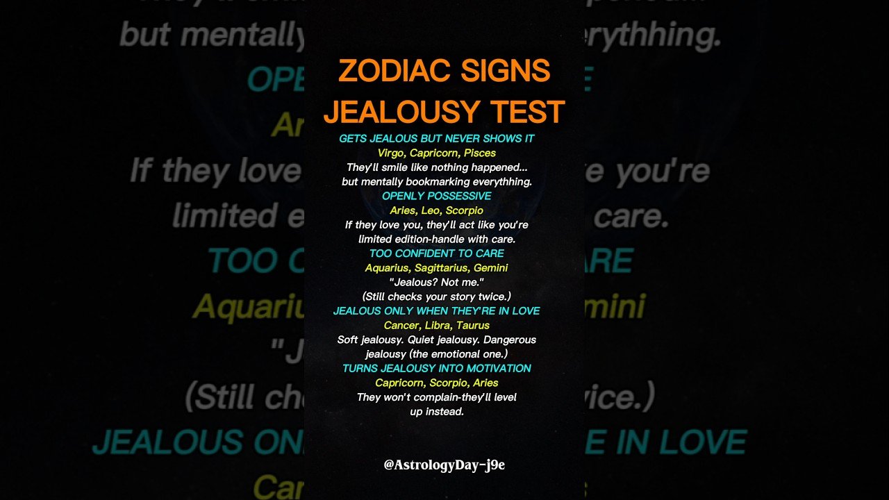 No momento, você está visualizando The Zodiac Signs Jealousy Test #zodiac #astrology #horoscope #tarot