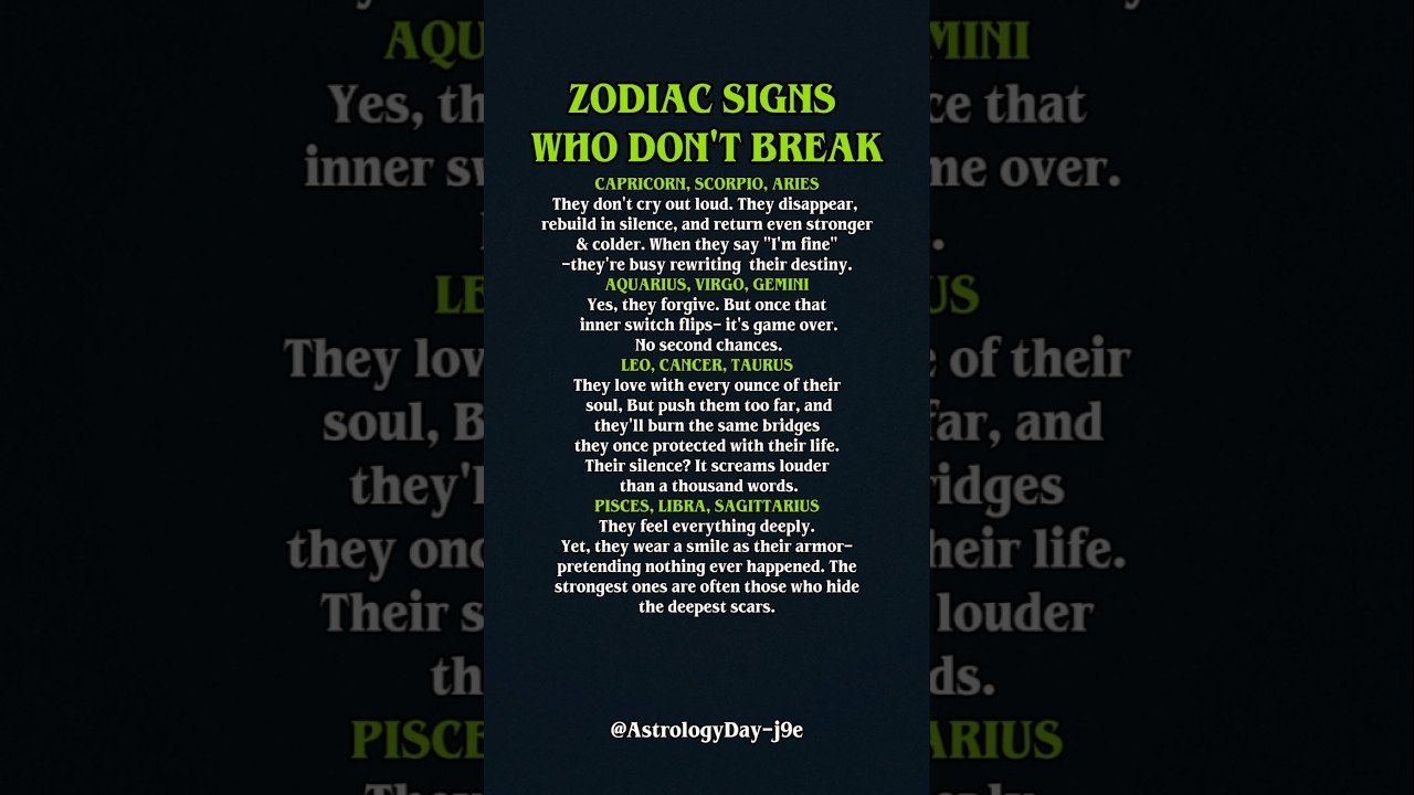 No momento, você está visualizando These Zodiac Signs Are Mentally Unbreakable 🔥 #zodiac #zodiacsigns #astrology #horoscope #tarot