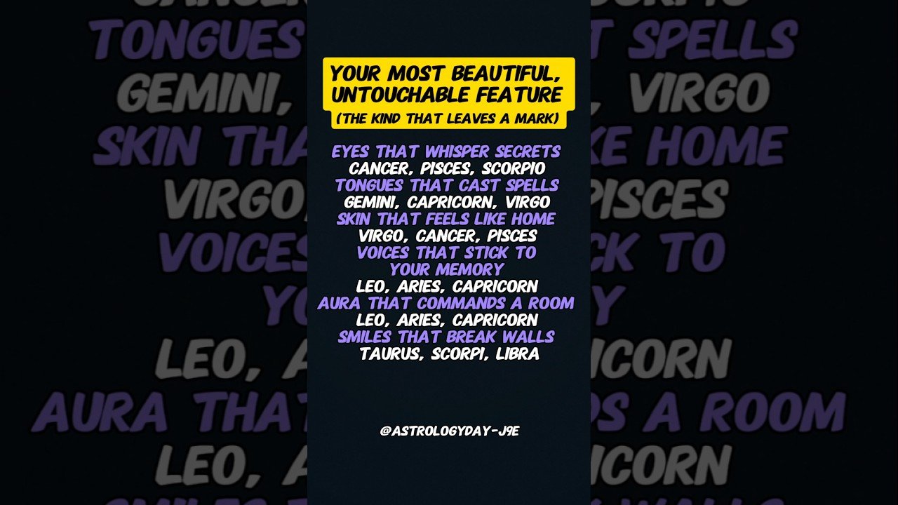 No momento, você está visualizando Untouchable Beauty of Your Zodiac Sign #zodiac #zodiacsigns #astrology #horoscope #tarot