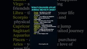 Leia mais sobre o artigo What Changes Await Zodiacs in 2026 #zodiac #zodiacsigns #astrology #horoscope #tarot