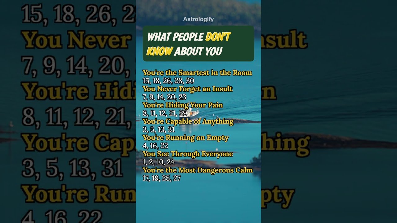 Leia mais sobre o artigo What People Don’t Know About You #zodiac #zodiacsigns #astrology #horoscope #tarot #astrologify