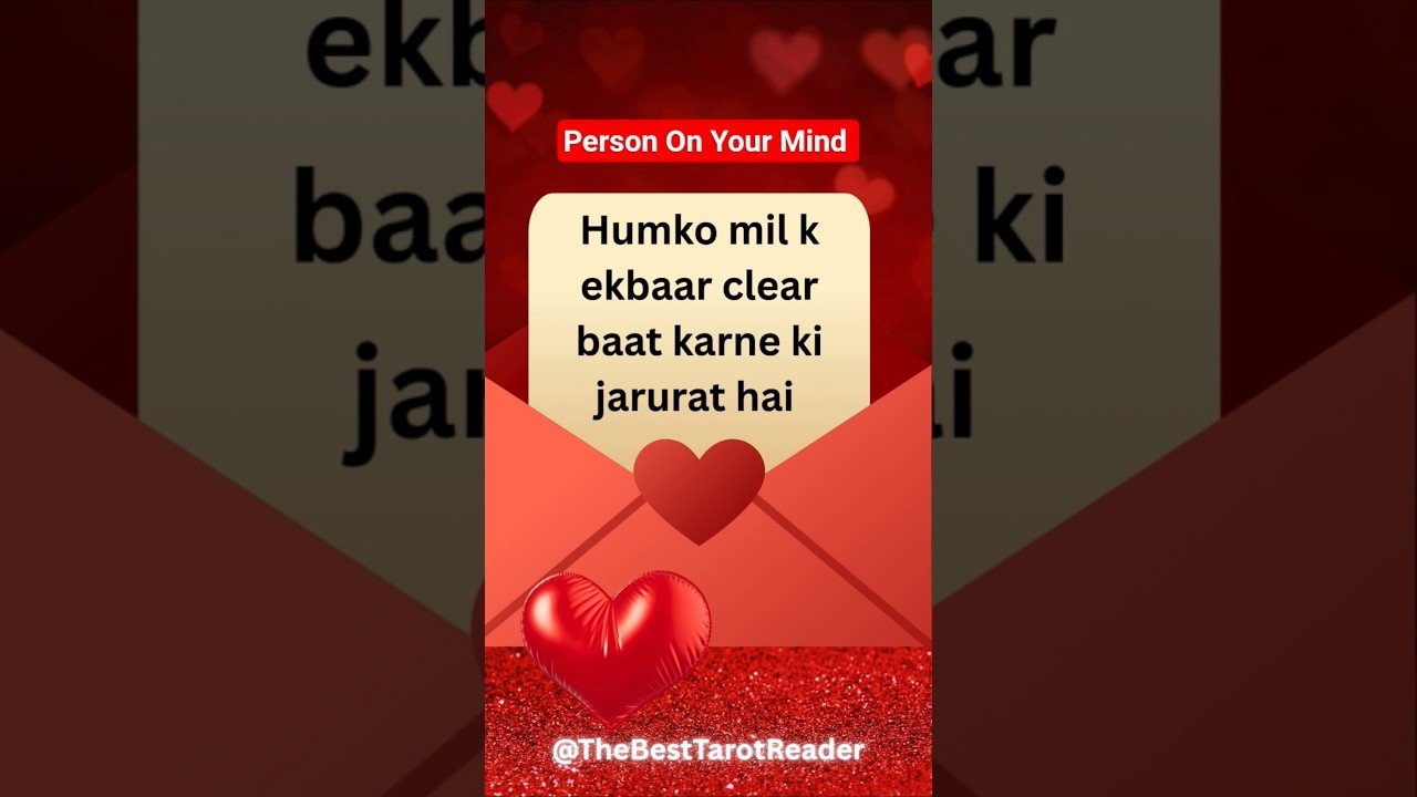 No momento, você está visualizando 🔴 Person On Your Mind 🌹#tarot #channeledmessages