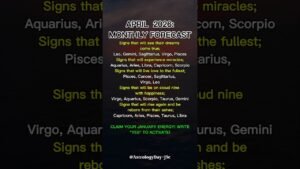 Leia mais sobre o artigo ​APRIL 2026:MONTHLY FORECASTS #zodiac #astrology #horoscope #tarot