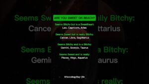 Leia mais sobre o artigo Are You SWEET or BEACH? (Zodiac Edition) #zodiac #zodiacsigns #astrology #horoscope #tarot