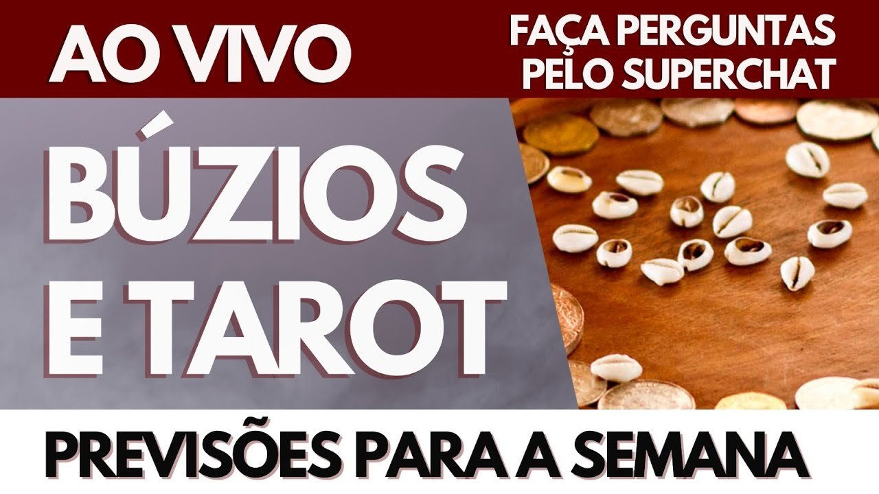 No momento, você está visualizando 🔴 PERGUNTE: BÚZIOS E TAROT 🔮 Tarde Espiritual | Previsões, revelações e conselhos AO VIVO ❤️ 📱