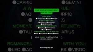 Leia mais sobre o artigo DON’T IGNORE: YOUR NEXT 48 HOURS #zodiac #zodiacsigns #astrology #horoscope #tarot