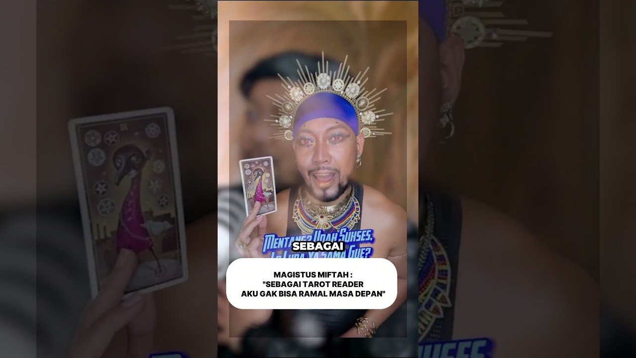 No momento, você está visualizando MAGISTUS MIFTAH :”SEBAGAI TAROT READERAKU GAK BISA RAMAL MASA DEPAN”