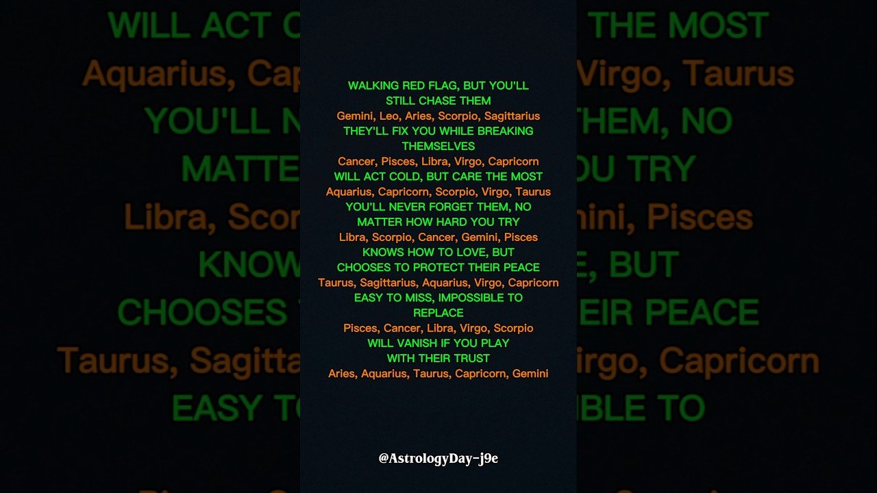 No momento, você está visualizando Proof These Zodiac Signs Are Too Real to Be Fake 💯 #zodiac #zodiacsigns #astrology #horoscope #tarot