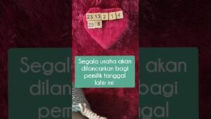 Leia mais sobre o artigo Segala usaha akan dilancarkan bagi pemilik tanggal lahir ini 🍀 #tarot #gemintangtarot