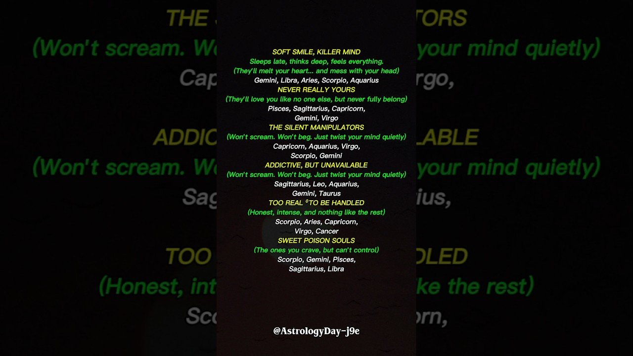No momento, você está visualizando The Dark Side: Zodiac Signs With Darkness #zodiac #zodiacsigns #astrology #horoscope #tarot