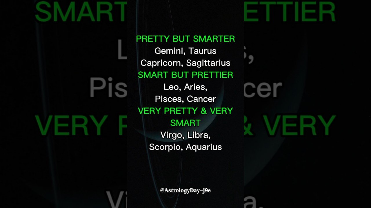No momento, você está visualizando The Most Pretty & Smart Zodiac Signs #zodiac #zodiacsigns #astrology #horoscope #tarot
