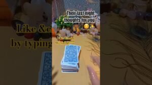 Leia mais sobre o artigo Their last night thoughts for you 😊✨️#tarot #tarotreading #divine #zodiac #music