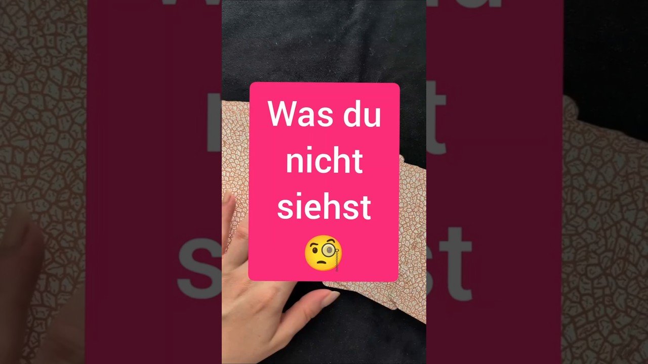 No momento, você está visualizando Was du momentan nicht siehst 🧐 #tarot #gratistarot #orakel