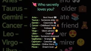 Leia mais sobre o artigo Who secretly love’s you 🌚✨ #zodiac #zodiacsigns #astrology #horoscope #tarot #shorts