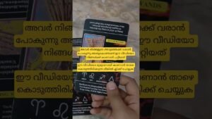 Leia mais sobre o artigo ഈ വീഡിയോ നിങ്ങൾക്കുള്ളതാണ് കാരണം അവർ നിങ്ങളുടെ അടുത്തേക്ക് തിരിച്ചുവരാൻ പോകുന്നു #tarot #lovetarot
