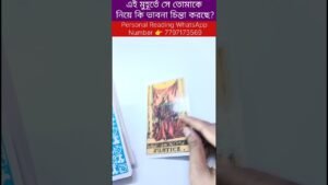 Leia mais sobre o artigo এই মুহূর্তে সে তোমাকে নিয়ে কি ভাবনা চিন্তা করছে? #currentfeelings #tarot #fortunetelling #lovelife