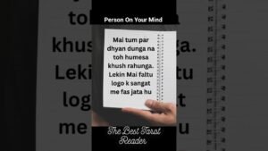 Leia mais sobre o artigo ❤️ Person On Your Mind 🌹 #channeledmessages #tarot