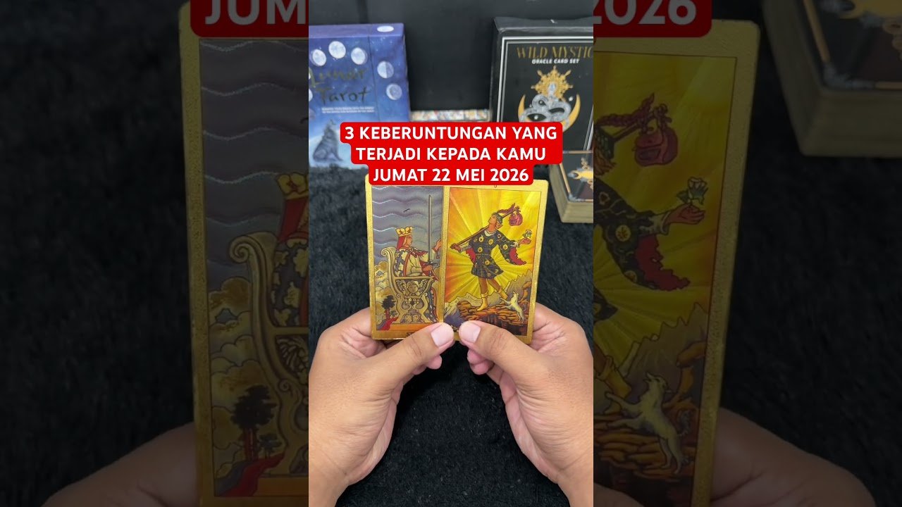 No momento, você está visualizando 3 KEBERUNTUNGAN YANG TERJADI KEPADA KAMU JUMAT 22 MEI 2026 #tarot #tarotreading